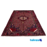C Persia Handwoven Rug Elegant Peach Design Handwash only material and craftsmanship (Weave close-up)