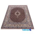 Weave close-up of C Persia Handwoven Rug Stunning Design material and craftsmanship