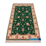 Persia Handwoven Rug Green 138x78x1 cm - Weave close-up showing material and craftsmanship