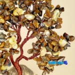 Tiger Eye and Citrine Decorative Tree Model label packaging view)