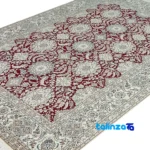 Nain Royal Handwoven Carpet Luxurious Red Hand washable pile texture close-up (Detail view)