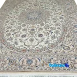 Nain Handwoven Carpet Lajak Toranj Design - Weave close-up showing material and craftsmanship