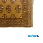 Detail view of Turkmen Handwoven Rug Unique Design pile texture close-up