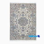 Weave close-up of Hirad Handwoven Area Rug Elegant Design material and craftsmanship