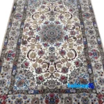Aftin Handwoven Carpet Isfahan Model Hand wash only material and craftsmanship (Weave close-up)