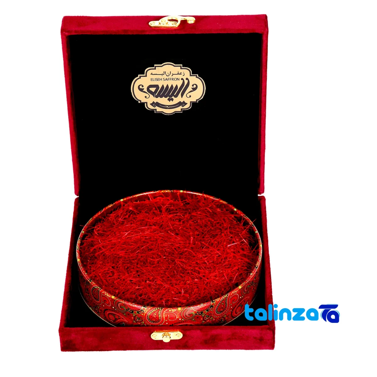 Packaging view of Royal Elysee Saffron SuperNegin 19 x label details and pack finish