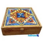Packaging view of Soqat Saffron Gift Set Premium Mortar Teapot boxed label details and pack finish