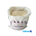 Detail view of Hashemi Rice Organic White nuts close-up texture