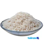 Detail view of Gilan Verf Rice Organic Hashemi Excellent nuts close-up texture