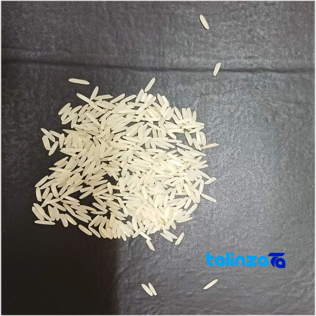 Detail view of Gilan Hashemi Rice Organic Grade 1 grain close-up