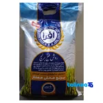 Detail view of Afra Rice Anbarbu Khuzestan Grade 1 nuts close-up texture