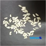 Detail view of Anbarbu Rice Premium Organic grain close-up