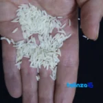 Detail view of Fajr Tarom Rice Organic Grade 1 nuts close-up texture