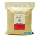 Detail view of Fajr Rice Premium Uniform and unmixed grain close-up