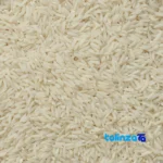 Detail view of Gilan Hashemi Rice Organic Grade 1 grain close-up