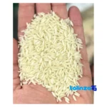 Detail view of Barkat Rice Second-Harvest 100% pure and uniform nuts close-up texture