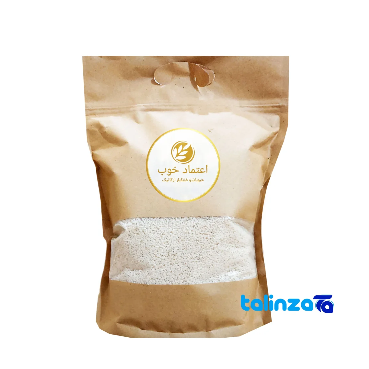 Detail view of Etemad Khub Hashemi Semi-broken Rice From Lahijan Premium nuts close-up texture