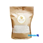 Detail view of Etemad Khub Hashemi Semi-broken Rice From Lahijan Premium nuts close-up texture