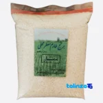 Detail view of Gilan Rice Taromi Aromatic 100% nuts close-up texture
