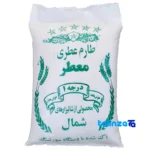 Detail view of Mazandaran Tarom Aromatic Rice 10000 grams grain close-up