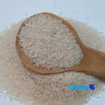 Detail view of Hashemi Rice White 5000 grams grain close-up