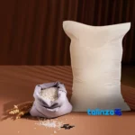 Detail view of Ariashomal Tarom Hashemi Rice Organic Grade 1 nuts close-up texture