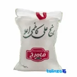 Detail view of Ali Kazemi Mahrokh Rice Premium Excellent nuts close-up texture