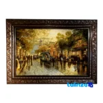 Detail view of Shanzelize Handwoven Carpet Tapestry RAR64 pile texture close-up