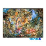 Detail view of Hasti Handwoven Tapestry Miniature Art pile texture close-up