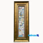Packaging view of Handmade Fantasy Tapestry Hunting Scene label and