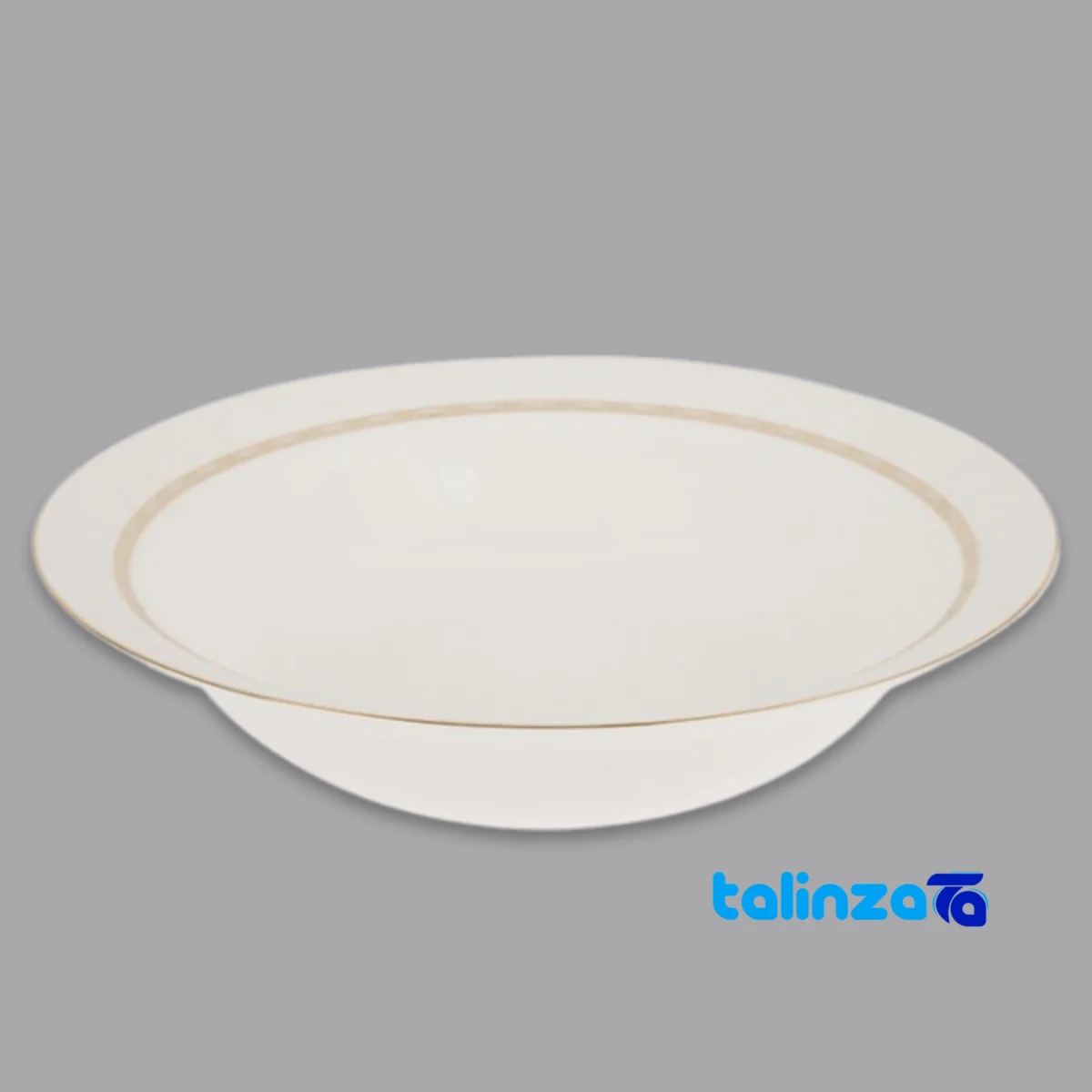 Side view of Zarin Iran Hadiye Dinnerware Set Elegant Design profile and structure