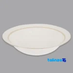Side view of Zarin Iran Hadiye Dinnerware Set Elegant Design profile and structure