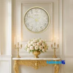 Front view of Wilder Quartz Wall Clock Model 404 dial layout and markers