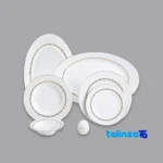 Zarin Iran Hadiye Dinnerware Set Elegant Design - Front view showing and key details