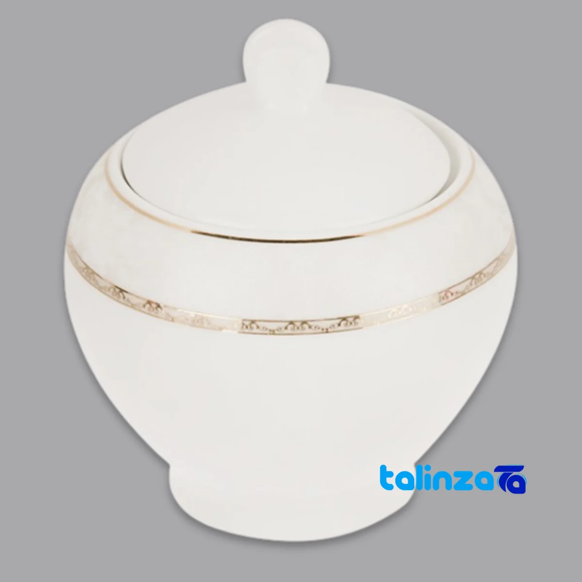 Side view of Zarin Iran Hadiye Dinnerware Set Elegant Design profile and structure