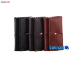 Baraz Leather Gift Set for Men - Detail view showing threads close-up and texture