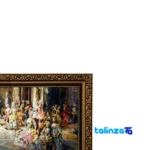 Edge view of Handmade Carpet Wall Art Party Design border and finishing
