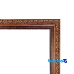 Edge view of Naghsh Negar Razavi Tapestry Art Machine Made Framed border and finishing