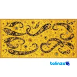 Edge view of Jewel Wall Carpet Paisley 15000 grams border and finishing
