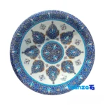 Detail view of Sangab Enamel Copper Tabletop Vessel finish and material