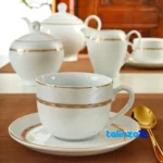 Zarin Iran Hadiye Dinnerware Set Elegant Design - Detail view showing finish and material