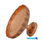 Detail view of Zanjan Copper Fruit Bowl Rose Design 28x28x16 cm finish and material