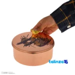 Detail view of Zanjan Copper Nut Bowl Elegant Design finish and material