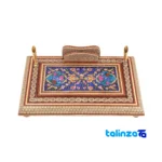 Firooz Gift Set Elegant Copper and Wood Design Three - Detail view showing finish material