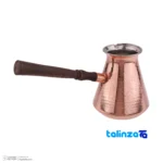 Zanjan Copper Coffee Pot Handcrafted Artistry 21x11x9. - Detail view showing finish and material