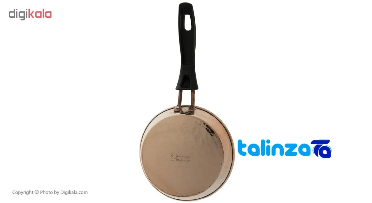 Zanjan Copper Pan Handcrafted Unique Finish - Detail view showing and material