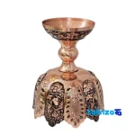 Negarstan Copper Nut Bowl Unique Diamond Cut finish and material detail view)