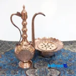 Copper Basin Set Decorative Artwork - Detail view showing finish and material
