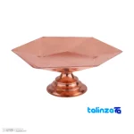 Zanjan Copper Candy Dish Handcrafted Design - Detail view showing finish and material