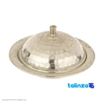 Zanjan Copper Butter Dish Elegant Design 13x13x8 cm label and packaging view)